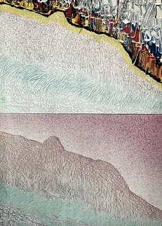 GRATALOUP - GR-P-001076 - Season with ice arrival - diptych