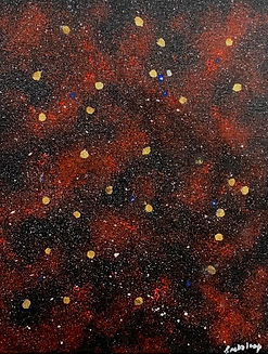 GRATALOUP - GR-P-000762 - Petite nebuleuse rouge III