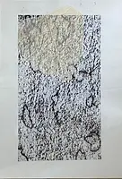 GRATALOUP - Composition à la feuille - Frottage