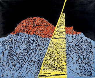 GRATALOUP - GR-P-000669 - Mountain with luminous ray