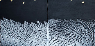 GRATALOUP - GR-P-001048 - Paysage au cosmos - diptyque