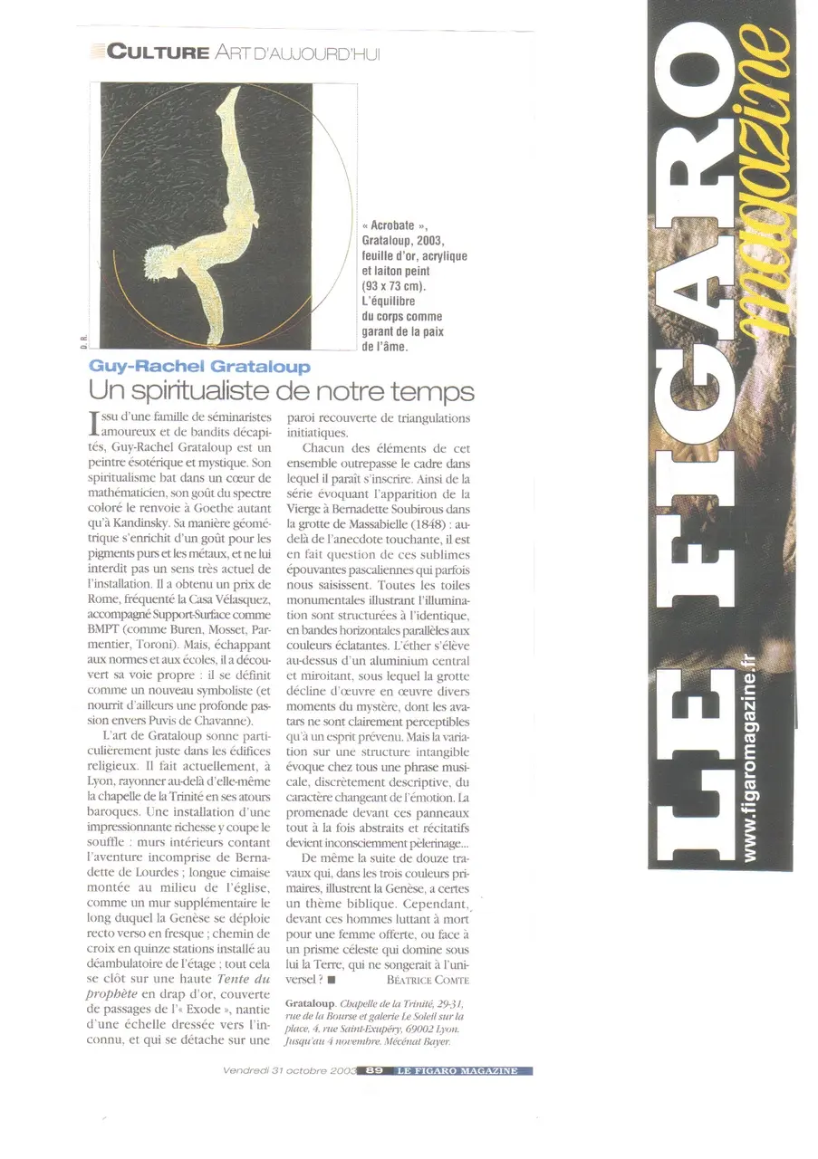 ARTICLE LE FIGARO MAGAZINE