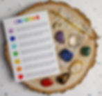 chakra crystal set