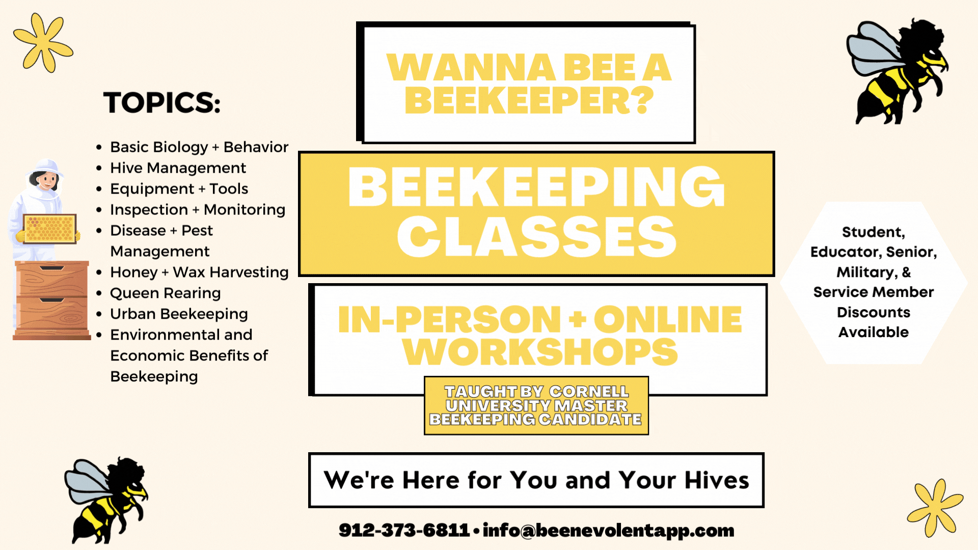 BEEnevolent Bee School Bundle (In-Person) ALL COURSES