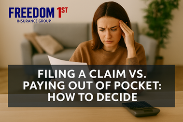 Filing a Claim vs. Paying Out of Pocket: How to Decide