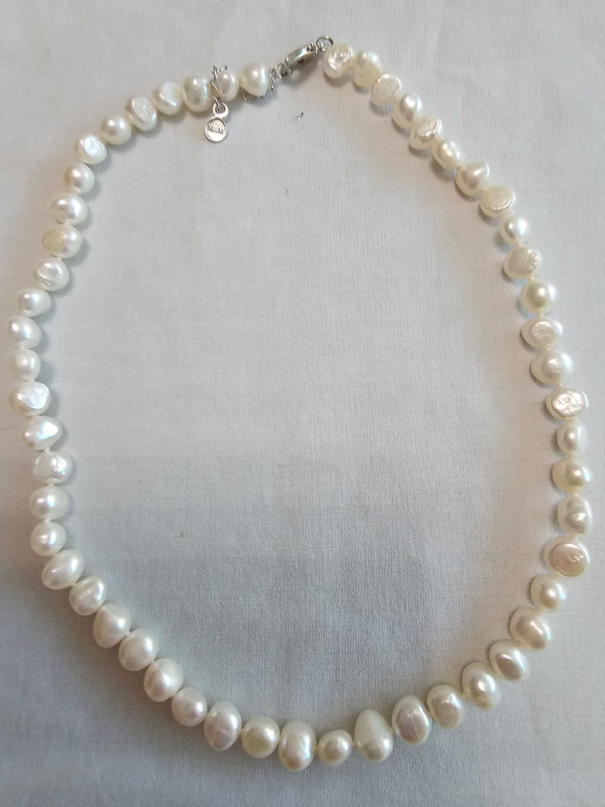 Colar perola Branca