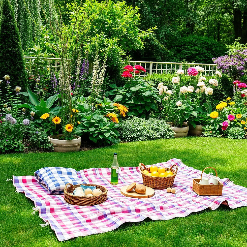 picnic in the garden