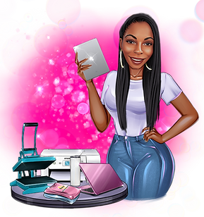 Animated logo of Qrafty-Q with pink background