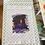Thumbnail: purple and white senior 2024 design on white garden flag with graduation pictures