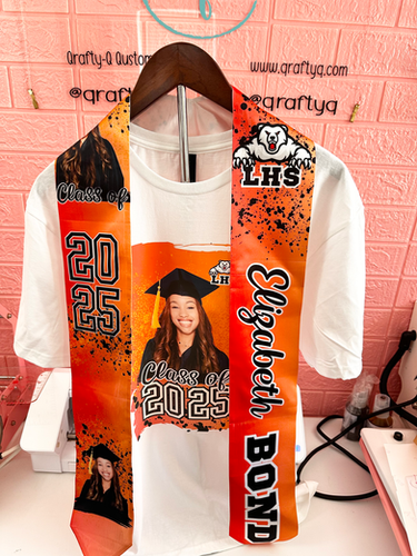 Custom Graduation Stole | Qrafty-Q Qustoms
