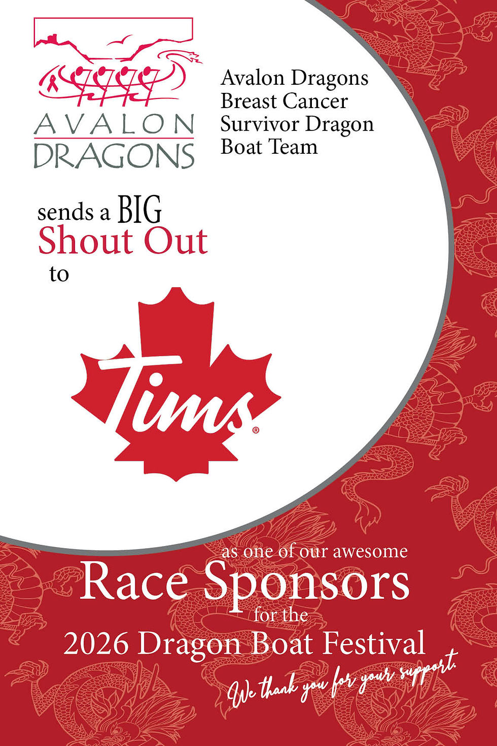 Tim Hortons (2026 Championship Race Sponsor) - Thank you