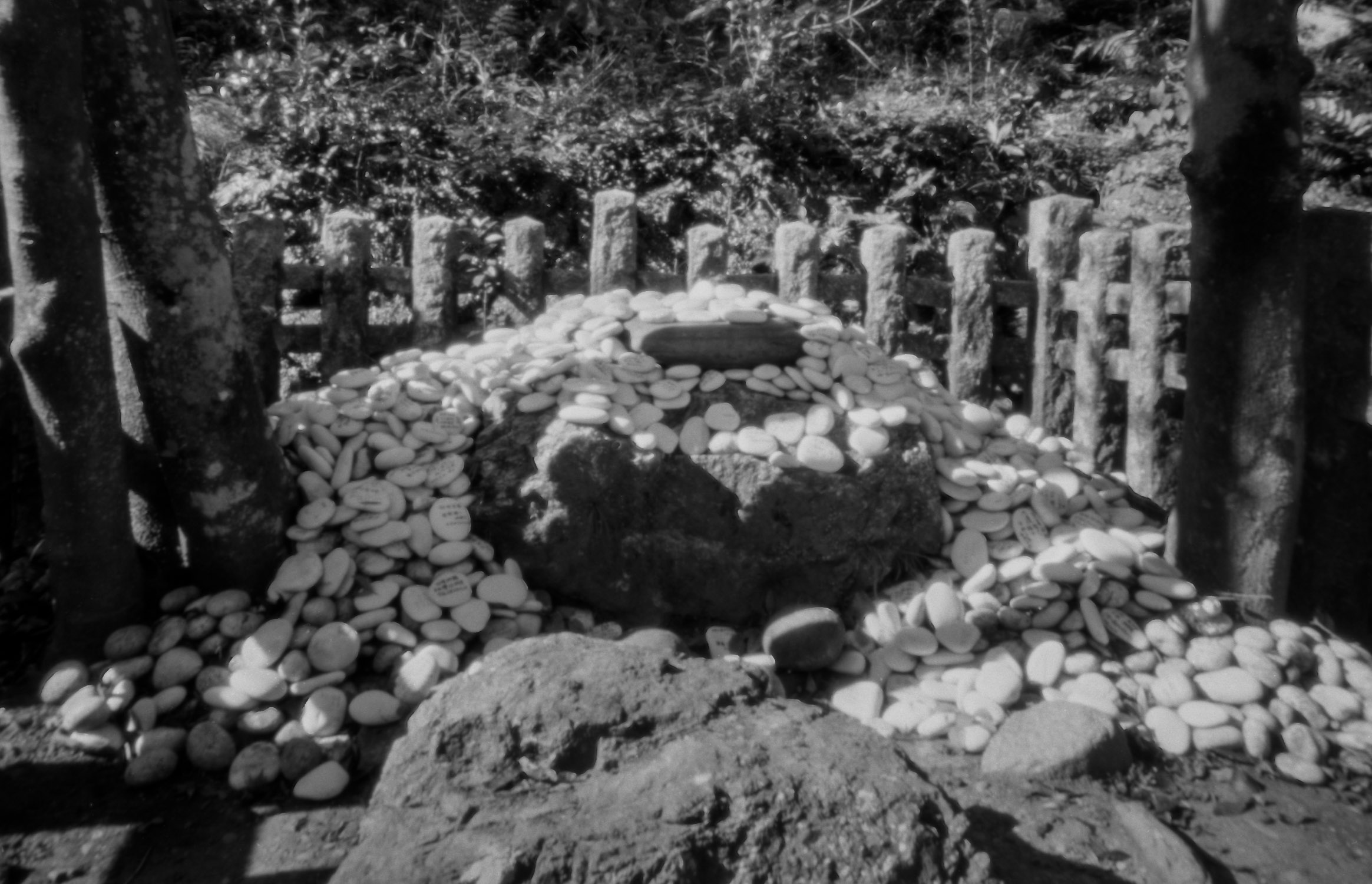 月読神社の月延石