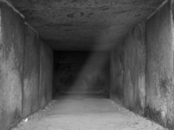 岩屋山古墳(奈良県明日香村)。