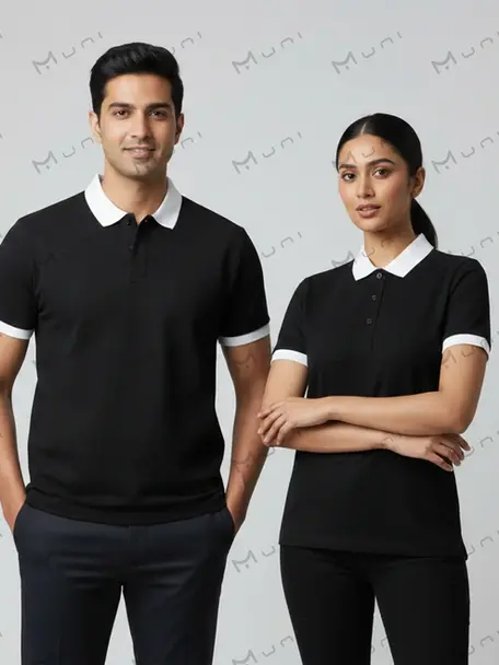 Customised polo t-shirts and company uniform t-shirts India — bulk orders | MUNI