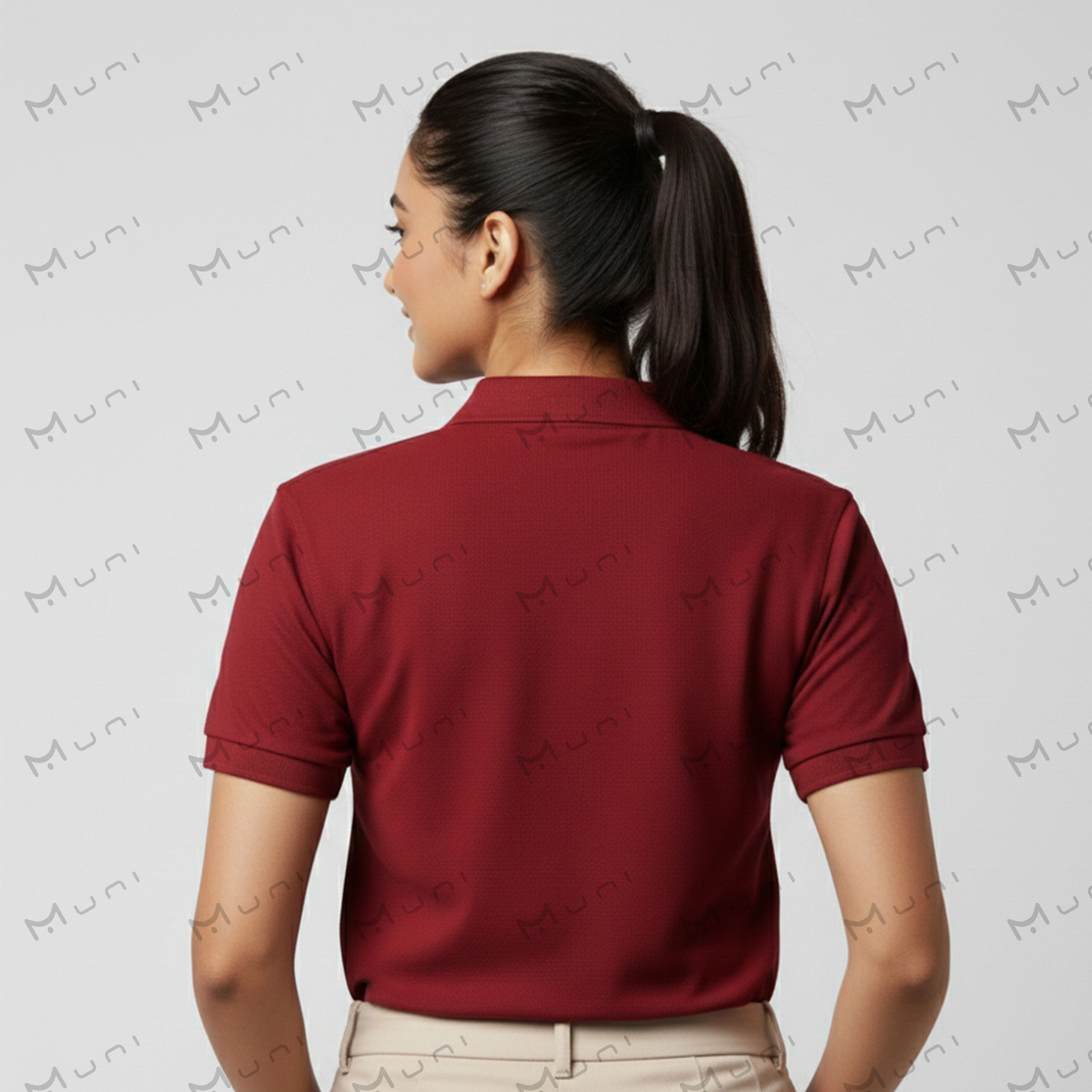 Maroon Professional Polo T-Shirt for Company Uniforms