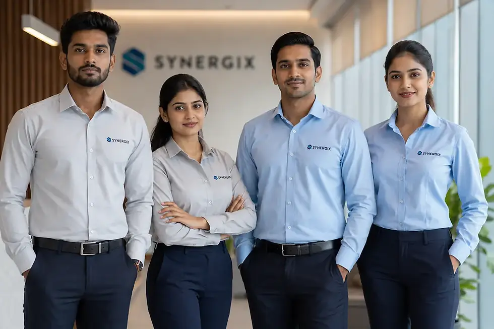 Uniform for office staff India — formal corporate shirts and blazers