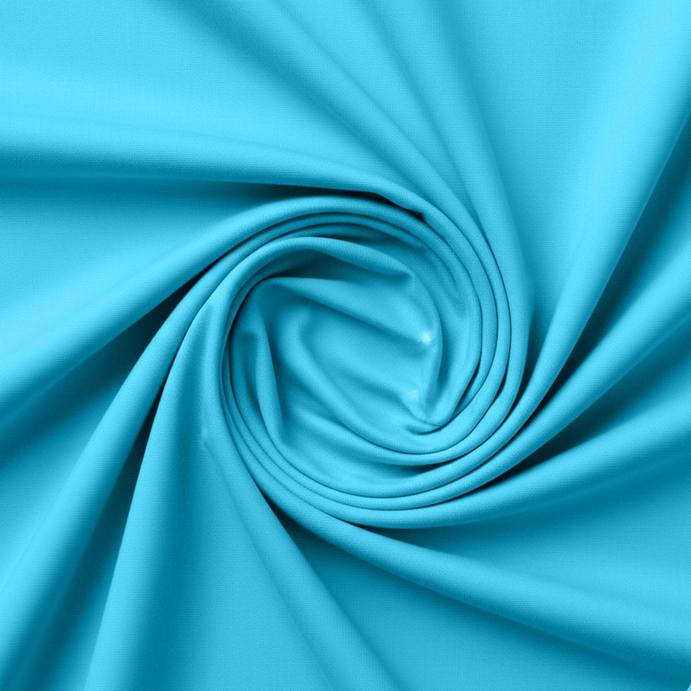 Teal blue fabric texture representing modern office staff uniform design and corporate clothing