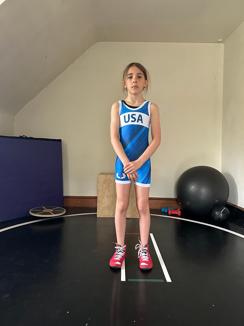 Thumbnail: Athena Wrestling - Patriotic Blue