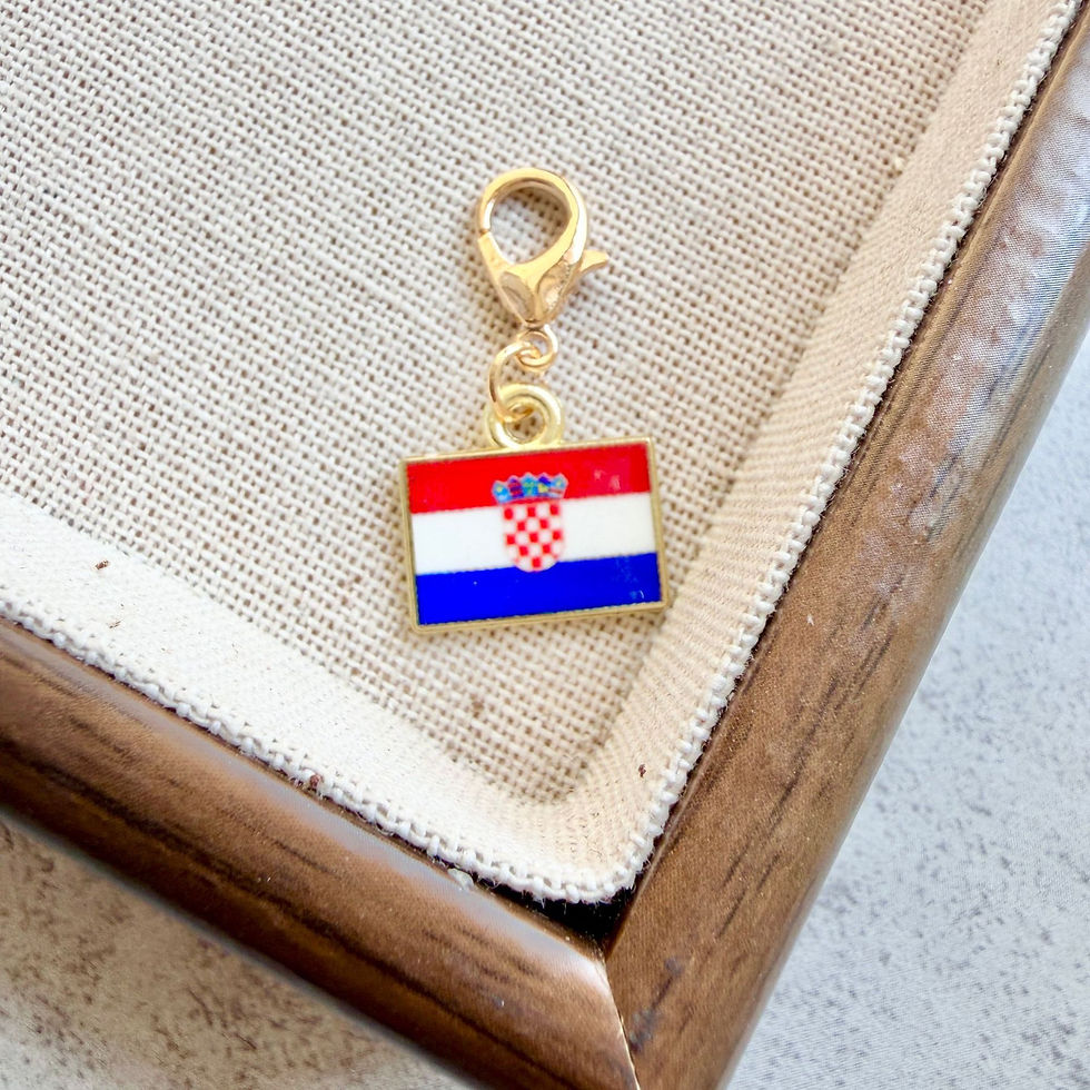 Thumbnail: Enamel Flag Keychain Pendant
