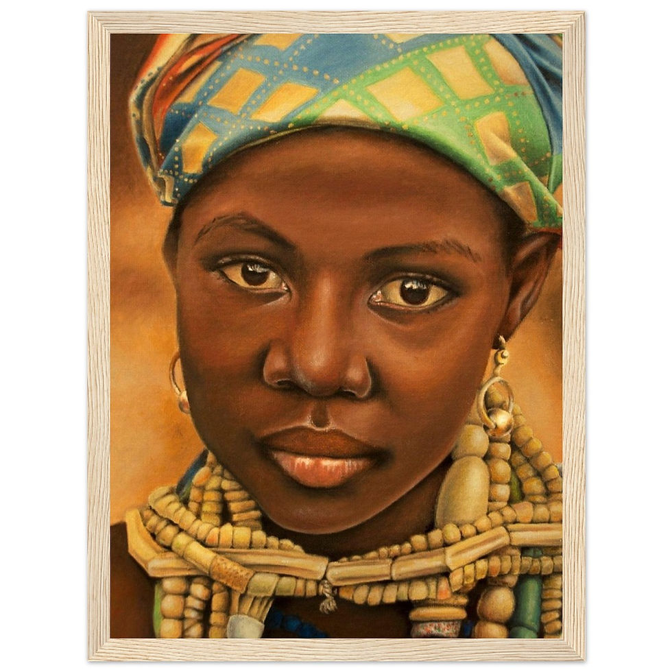 Thumbnail: Krobo Girl Premium Matte Paper Wooden Framed Poster