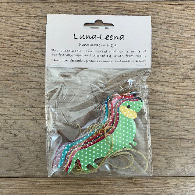 Thumbnail: Luna-Leena : Luna-Leena : teckel slinger - meerkleurig - L125 cm - dik ecopapier