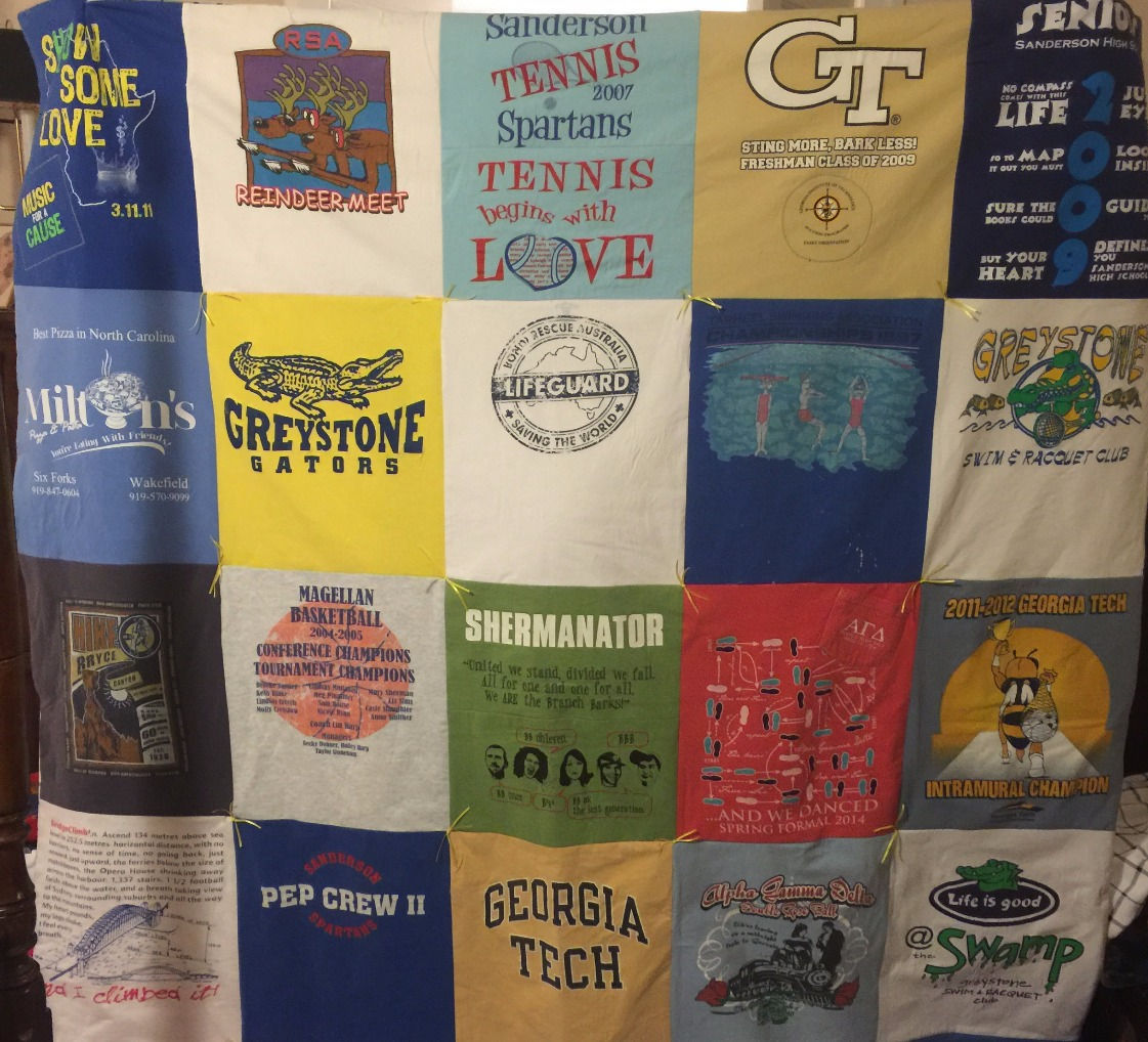 4x5 T-Shirt Quilt - 56"x80"