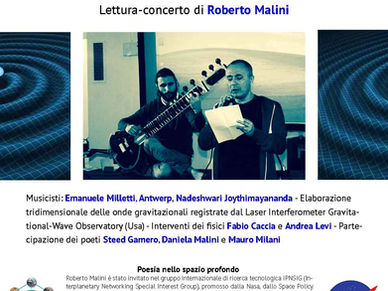 La poesia di Roberto Malini va nello spazio con la Nasa