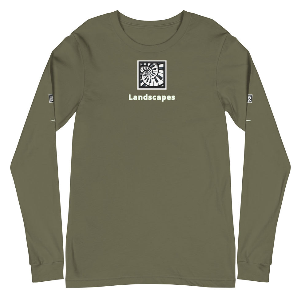 Thumbnail: 'Landscapes' Piano Spiral Unisex Long Sleeve Tee