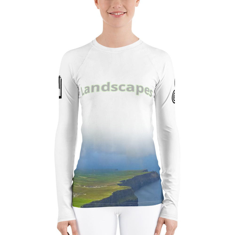 'Landscapes' Women's Sports Longsleeve