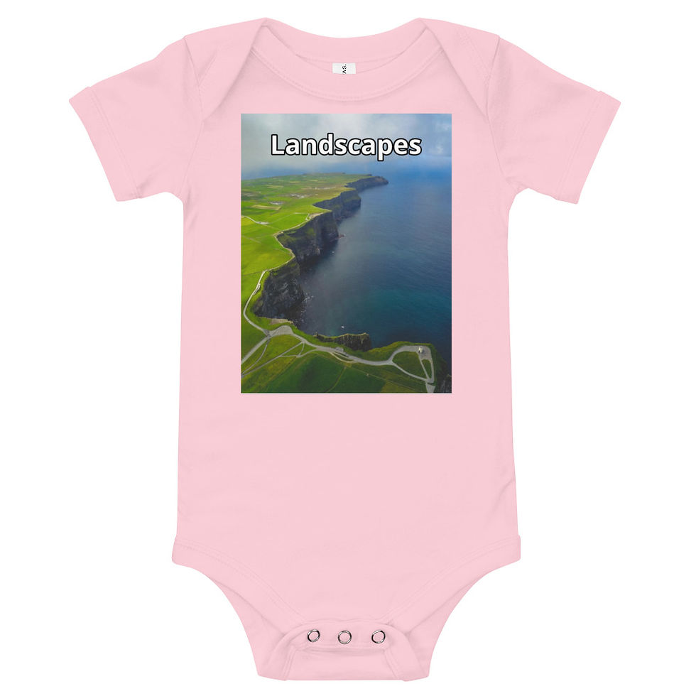 Thumbnail: 'Landscapes' Baby short sleeve one piece