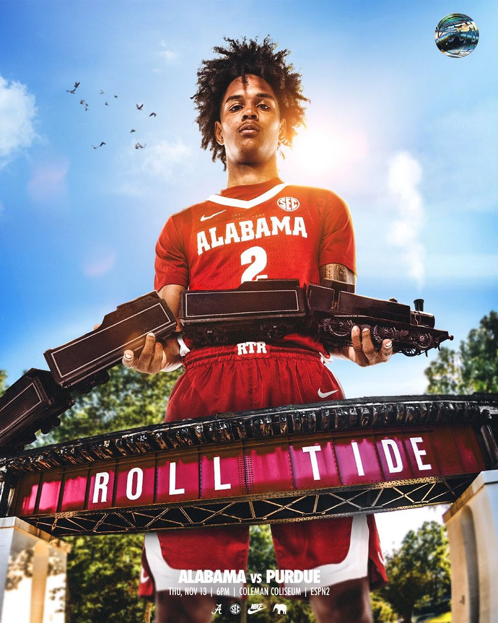 Official Gameday Poster courtesy of @AlabamaMBB