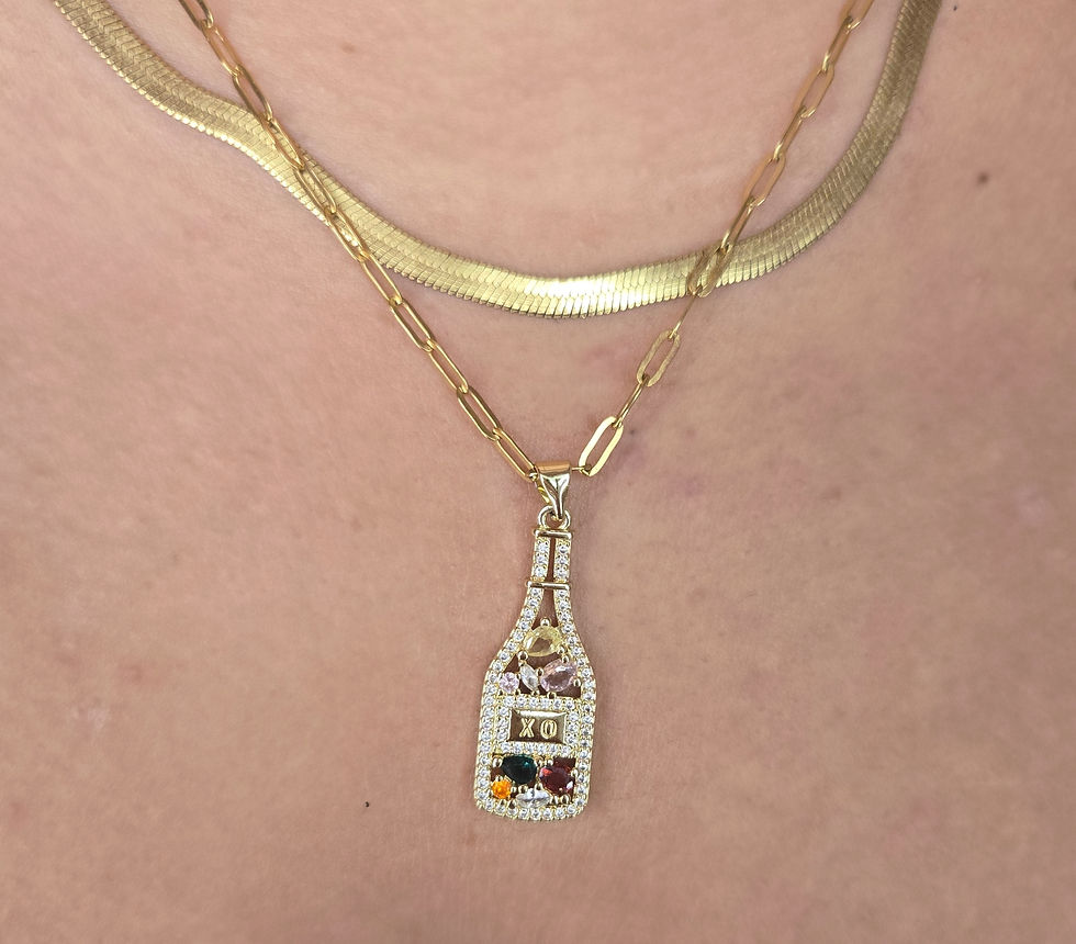 Thumbnail: Champagne bottle necklace