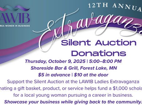 Support a Future Forest Lake Area Woman in Business: Donate to Our Silent Auction
