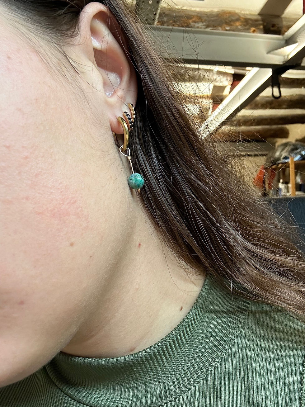 Miniatura: Pendientes gota - inox