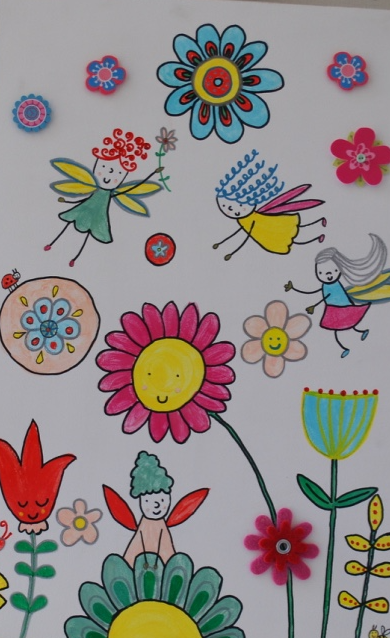 Cuadro Hadas y Flores 3