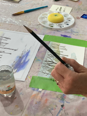 Winter Trees Art Workshop