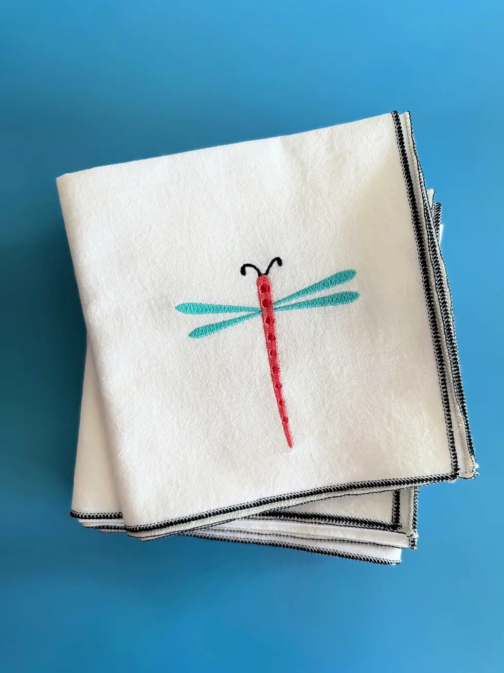 Thumbnail: Bug Kitchen Towel, Embroidered
