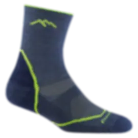 Kids Light Hiker Micro Crew Lightweight Hiking Socks- Denim