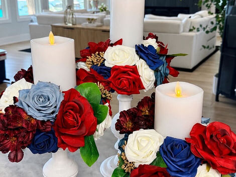 Center piece candle holders
