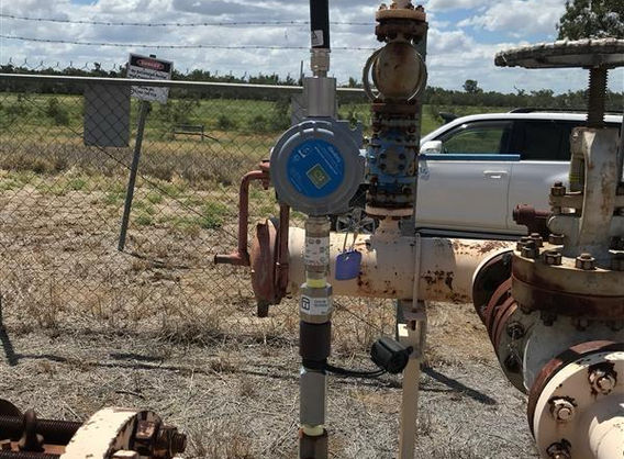 Daviteq Sigfox Pressure Sensors on a Gas Wellhead in Australia