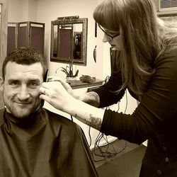 #barbershopconnect #ladybarber #seattle #westseattle #fade #haircuts #lovewhatyoudo #seaviewbarberco