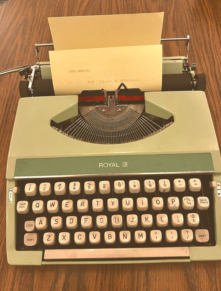 1969 Royal Mustang Typewriter from Silver Seiko Series