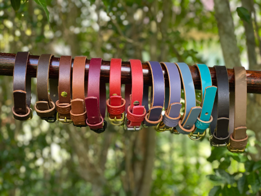 Thumbnail: Plain Leather Dog Collar 3/4"