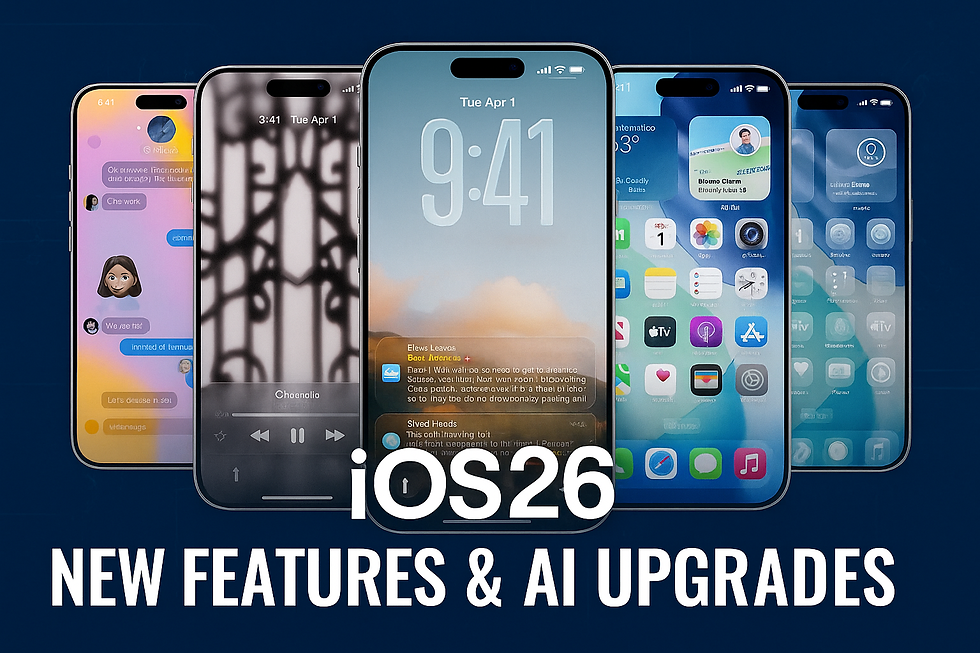 iOS 26 New Features & AI Upgrades