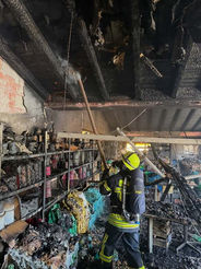 Ulla: Großbrand vernichtet Lager