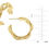 Thumbnail: Susan Shaw Mini Chain Hoops Earrings 24K TP Gold Jewelry