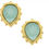 Thumbnail: Susan Shaw Semi-Precious Aqua Quartz Stud Earrings