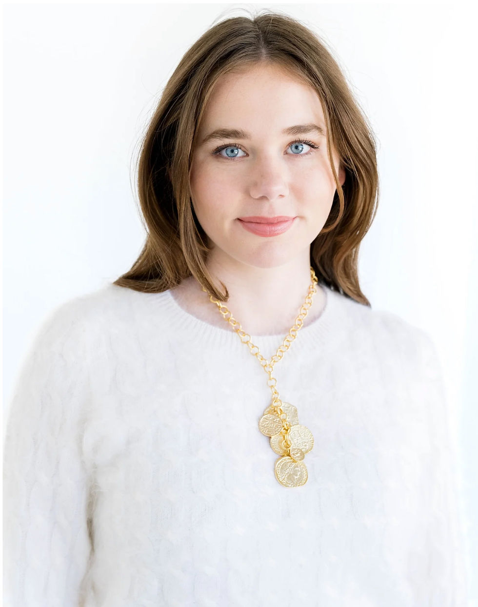 Thumbnail: Susan Shaw Layer Coin Charm Necklace Gift