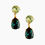 Thumbnail: Kenneth Jay Lane Peridot & Emerald Teardrop Pierced Earring