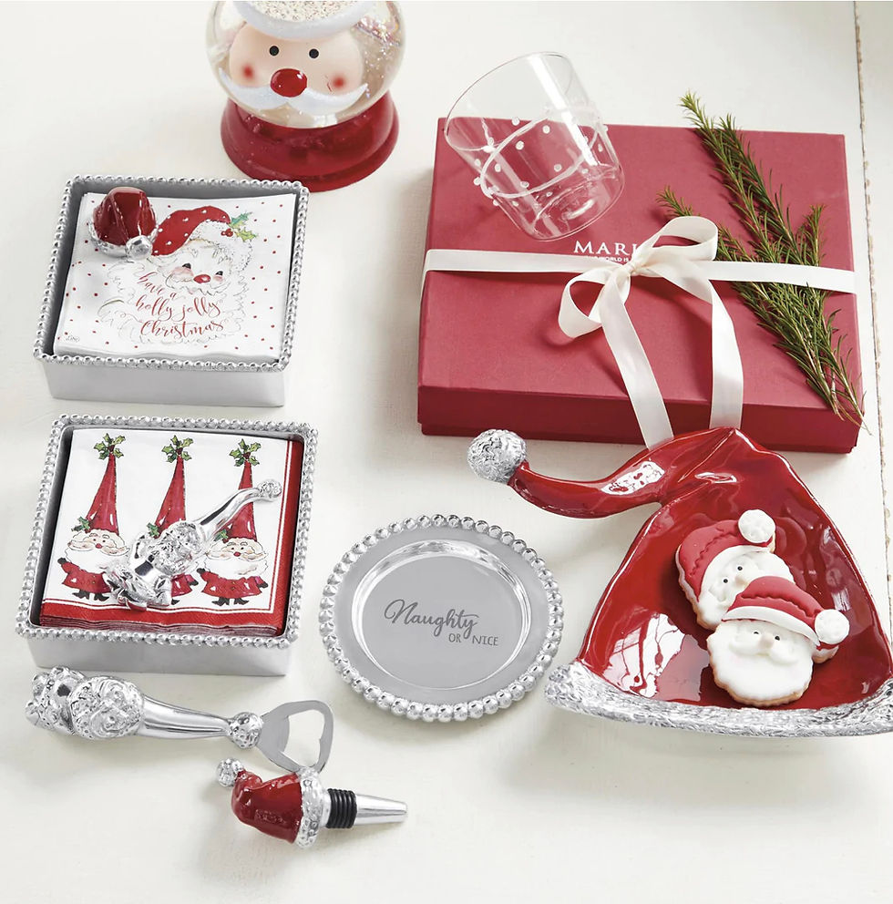 Thumbnail: Mariposa Red Santa Hat Napkin Weight